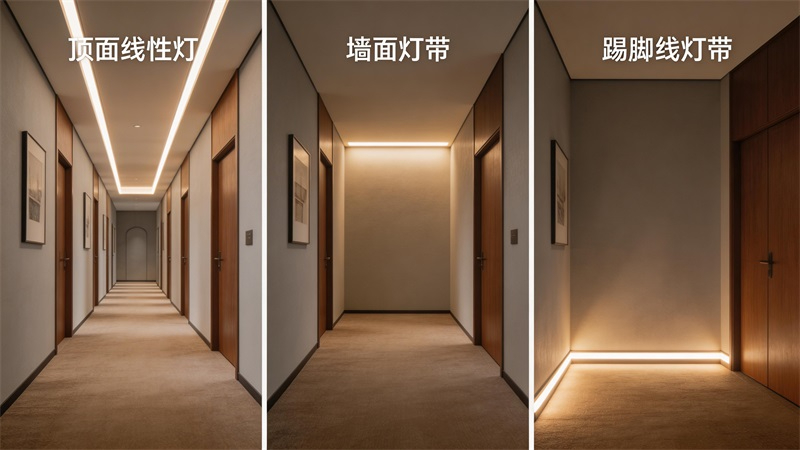 走廊的多種燈帶設(shè)計方式.JPG