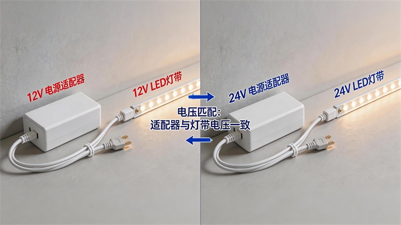 LED燈帶與電源連接示意圖.JPG