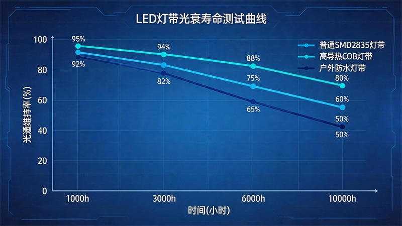 LED燈帶光衰數據曲線圖.JPG