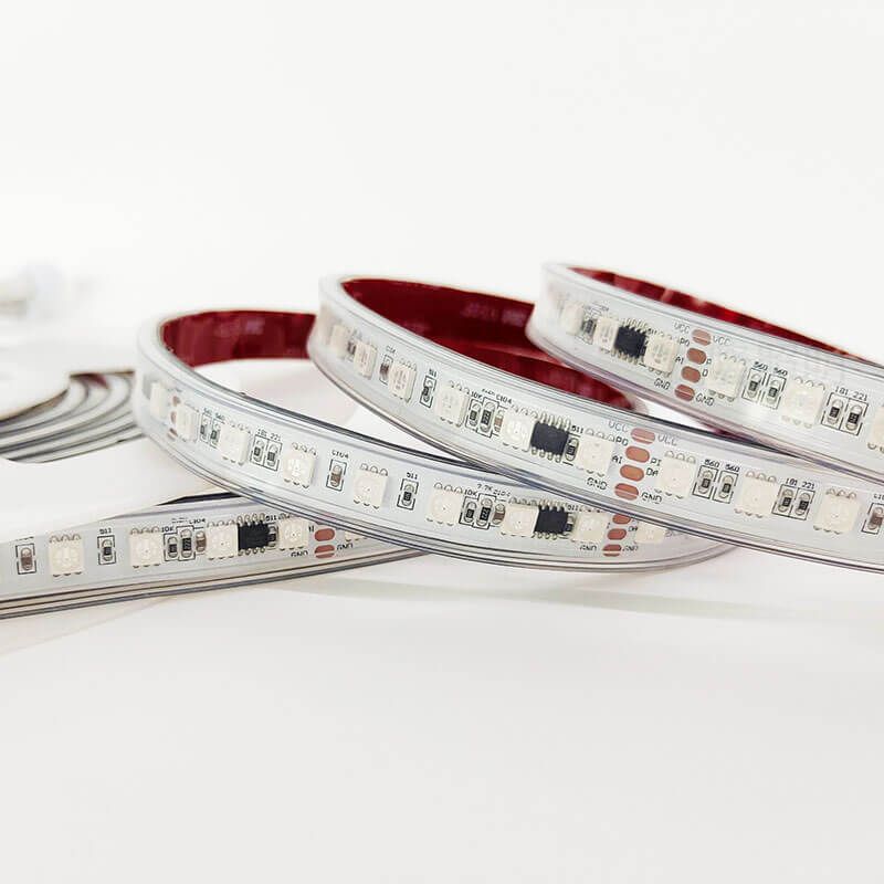 UCS512幻彩燈帶|DMX兼容高性能RGB像素燈條|60燈每米|5050燈珠|DC24V - 3