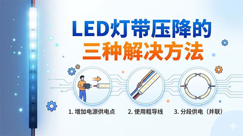 LED燈帶壓降的物理原理及3種解決辦法