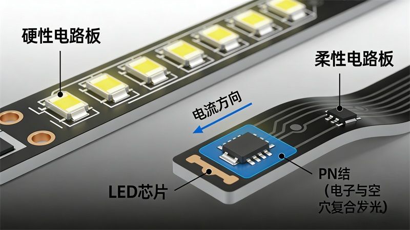 LED燈帶的工作原理是什么？通電那一刻太治愈了