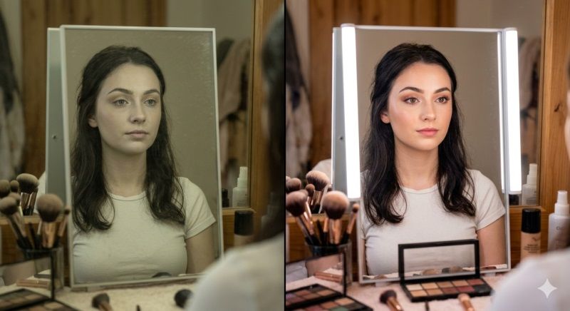 衛(wèi)生間鏡柜燈帶選購，顯色指數(shù)Ra90+是剛需