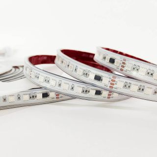 UCS512幻彩燈帶|DMX兼容高性能RGB像素燈條|60燈每米|5050燈珠|DC24V - 3