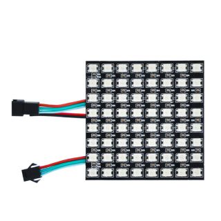 WS2812B全彩像素屏｜8x8數(shù)字可控LED顯示模塊｜DC5V低壓驅(qū)動 - 2