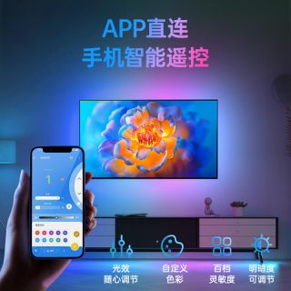 SK9822幻彩燈帶內(nèi)置IC雙信號傳輸燈帶DC5V - 3