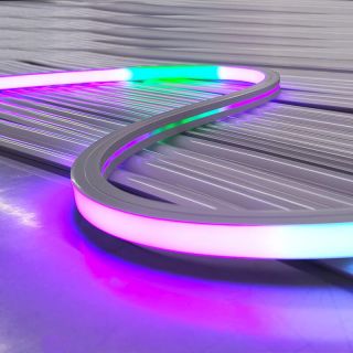 正發光DMX512幻彩硅膠燈帶20x20大發光面低壓燈帶 - 1